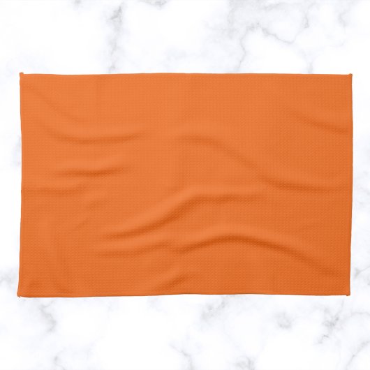 Oranje tijger, vaste kleur theedoek