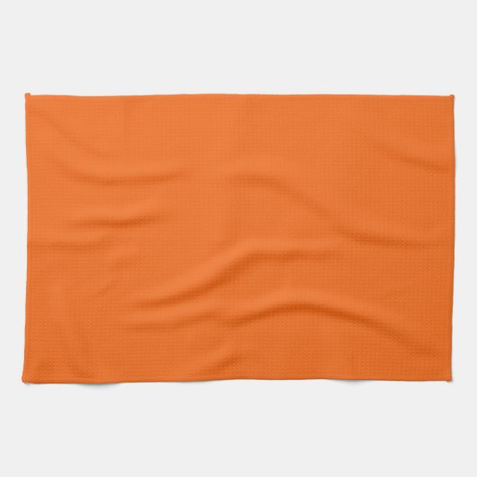 Oranje tijger, vaste kleur theedoek (Horizontaal)
