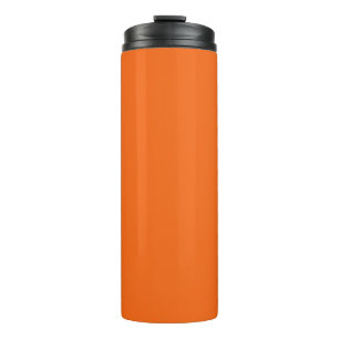 Oranje tijger, vaste kleur thermosbeker