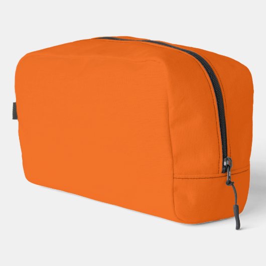 Oranje tijger, vaste kleur toilettasje (Rechterhoek)