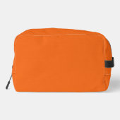 Oranje tijger, vaste kleur toilettasje (Achterkant)