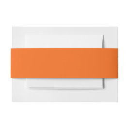 Oranje tijger, vaste kleur uitnodigingen wikkel
