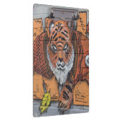 Oranje tijger visgraffiti klembord (Rechts)