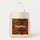 Oranje Tijger / Zebra Stripes Canvas tas (Voorkant)