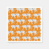 Oranje tijgerafdrukken servet (Voorkant)