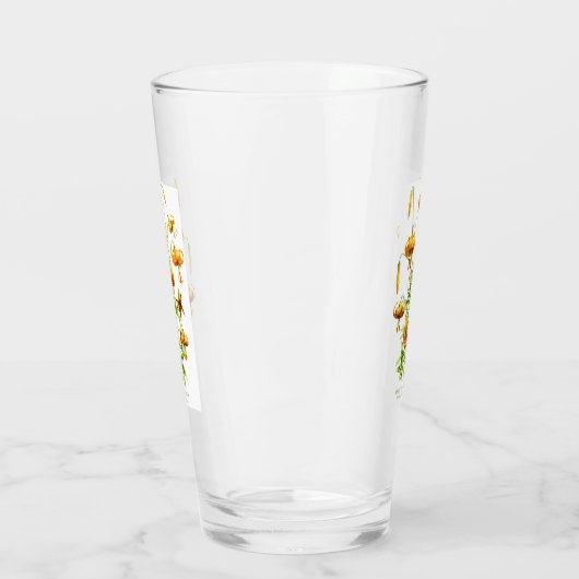 Oranje tijgergelingen glas (Links)