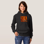 Oranje tijgerkat dicht hoodie (Voorkant volledig)