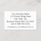 Oranje tijgerlelie close-up foto visitekaartje (Achterkant)