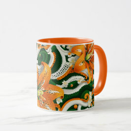 Oranje tijgerlelie haakwerk mok