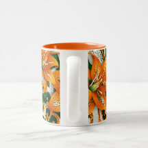 Oranje tijgerlelie haakwerk