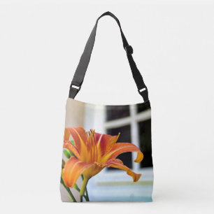 Oranje tijgerlelie over de hele Canvas tas