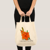 Oranje tijgerliardbloemen dank u tote bag (Voorkant (product))