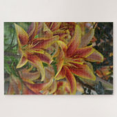 Oranje tijgerlib legpuzzel (Horizontaal)