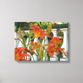 Oranje tijgerlilies - Martha's wijngaard Canvas Afdruk (Voorkant)