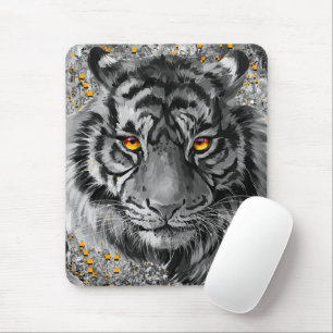 Oranje tijgerogen   Colorful Tiger Muismat