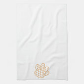 Oranje tijgerpoot theedoek (Verticaal)