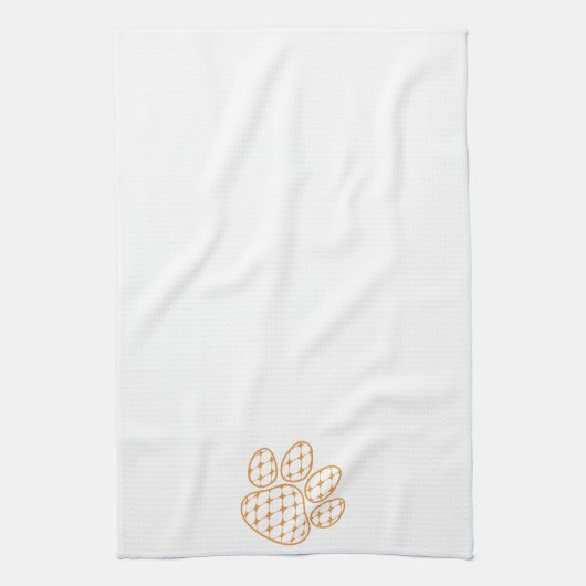 Oranje tijgerpoot theedoek (Verticaal)