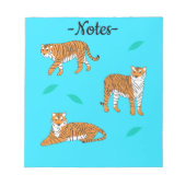 Oranje Tijgers Notitieblok (Voorkant)