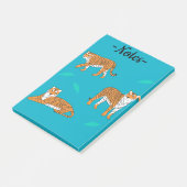 Oranje Tijgers Post-it® Notes (Schuin)