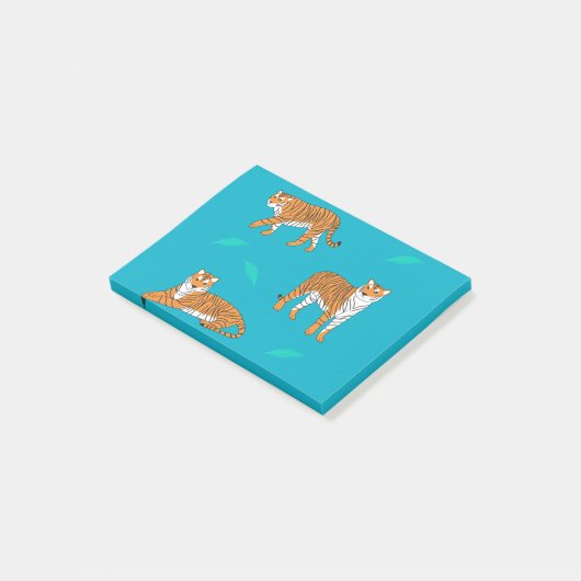 Oranje Tijgers Post-it® Notes (Schuin)