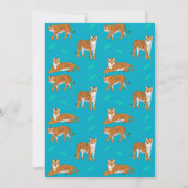 Oranje tijgers zijn jarig kaart (Achterkant)