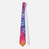 Oranje Tip Tie Dye Necktie Stropdas (Voorkant)