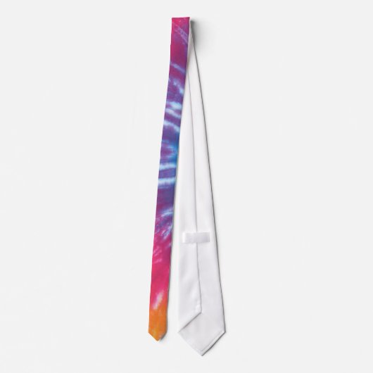 Oranje Tip Tie Dye Necktie Stropdas (Achterkant)