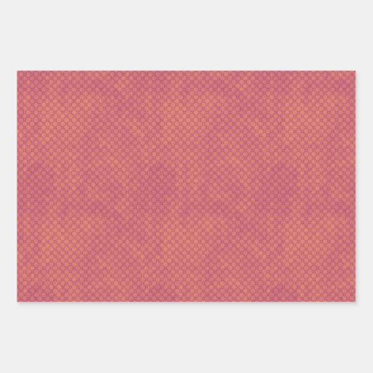 Oranje Tone Wrapping Paper Set van 3 Design (Voorkant 2)