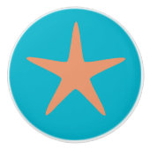 Oranje toneeltonijn met tarcijs keramische knop (Voorkant)