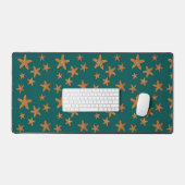 Oranje tongpatroon bureaumat (Keyboard & Muis)