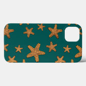 Oranje tongpatroon Case-Mate iPhone case (Achterkant (horizontaal))
