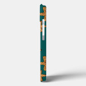 Oranje tongpatroon Case-Mate iPhone case (Achterkant / Links)