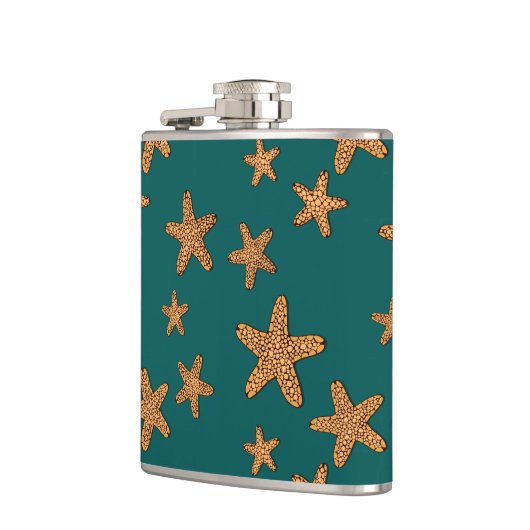 Oranje tongpatroon heupfles (Links)