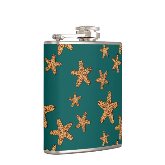 Oranje tongpatroon heupfles (Rechts)