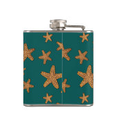 Oranje tongpatroon heupfles (Achterkant)