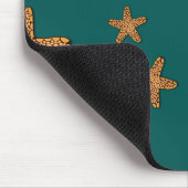 Oranje tongpatroon muismat (Hoek)