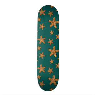 Oranje tongpatroon persoonlijk skateboard