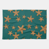 Oranje tongpatroon theedoek (Horizontaal)