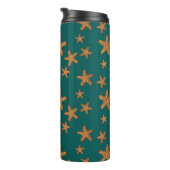 Oranje tongpatroon thermosbeker (Geroteerd rechts)