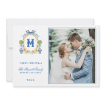 Oranje Topiary in Chinoiserie Pot Crest Monogram