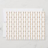 Oranje Topiary in Chinoiserie Pot Crest Monogram Kaart (Achterkant)