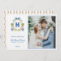 Oranje Topiary in Chinoiserie Pot Crest Monogram