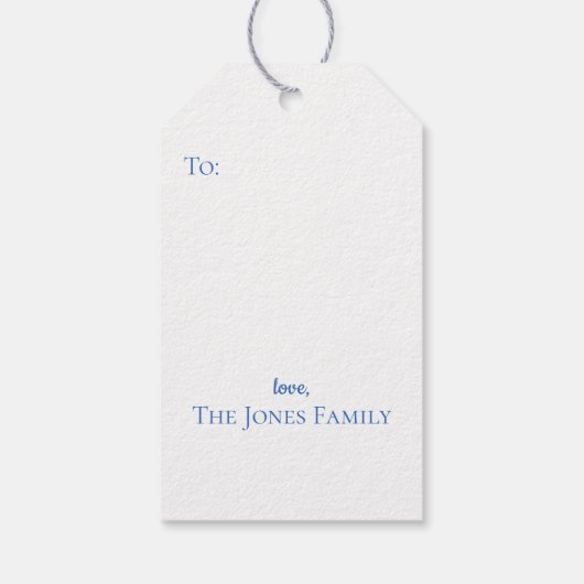 Oranje Topiary Tree, Chinoiserie Custom Cadeaulabel (Achterkant)