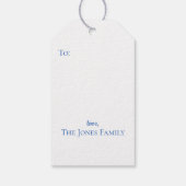 Oranje Topiary Tree, Roze Bow Custom Gift Labels Cadeaulabel (Achterkant)