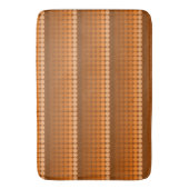 oranje tot bruine Mid Century mod stippen kringen Badmat (Voorkant Verticaal)