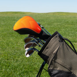Oranje tot geel meetkundig omgrenzingsprofiel golfheadcover