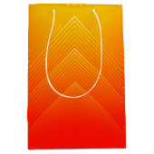 Oranje tot geel meetkundig omgrenzingsprofiel medium cadeauzakje (Voorkant)