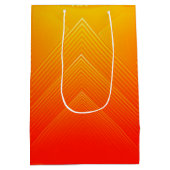 Oranje tot geel meetkundig omgrenzingsprofiel medium cadeauzakje (Achterkant)