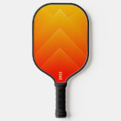 Oranje tot geel meetkundig omgrenzingsprofiel pickleball paddle (Voorkant)