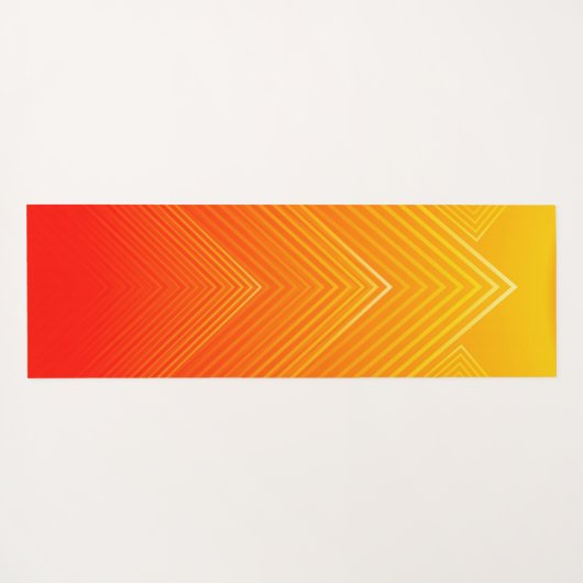 Oranje tot geel meetkundig omgrenzingsprofiel yogamat (Achterkant (horizontaal))